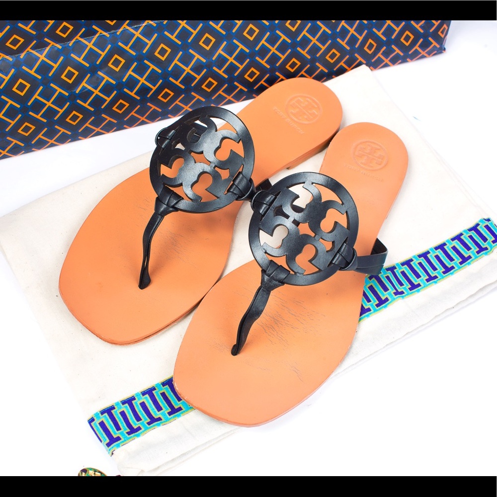 Tory Burch Miller square toe black